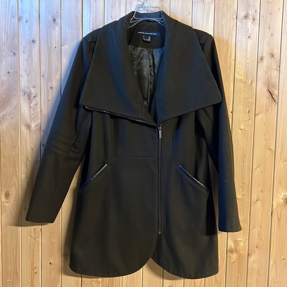 French Connection Will Coat - Dark Green